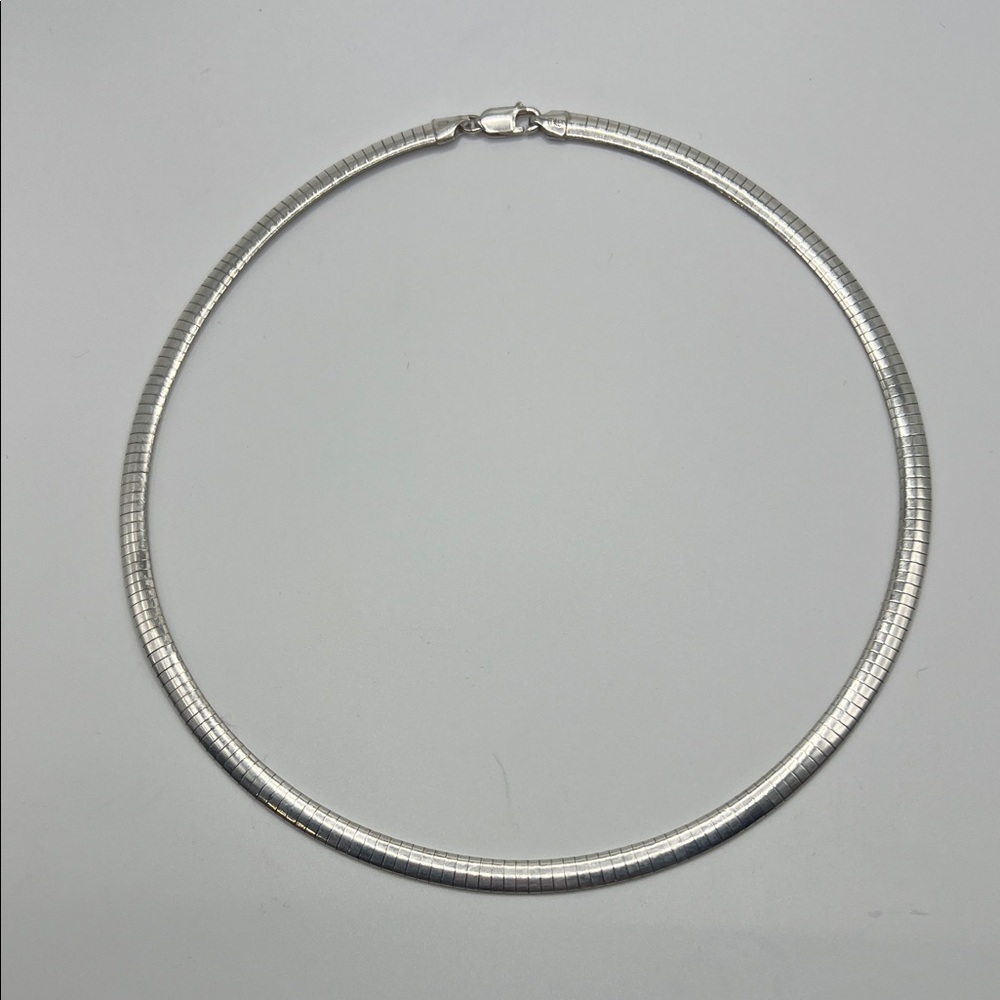 Sleek Pure Solid 14kt White Solid Gold Plate Pure… - image 1